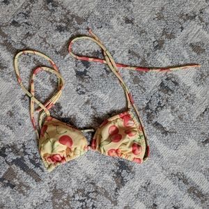 *SOLD* Mirror Palais Rosemilk Cherry Bikini TOP